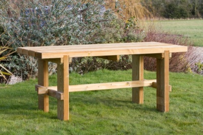 NEW REBECCA TABLE WOODEN PRESSURE TREATED (1.8 x 0.715 x 0.75m)